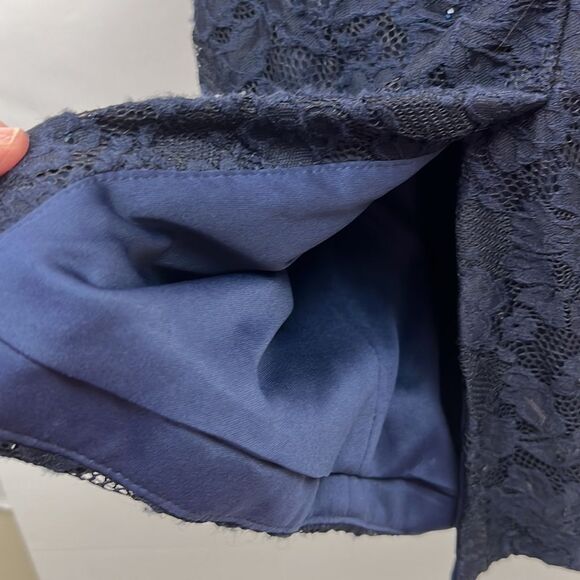 La Femme Lace and sequins formal midi dress size 8 - Picture 12 of 15